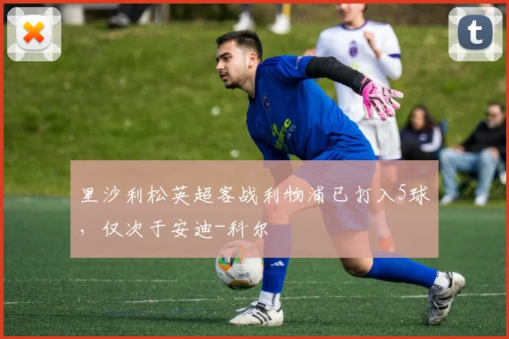 里沙利松英超客战利物浦已打入5球，仅次于安迪-科尔